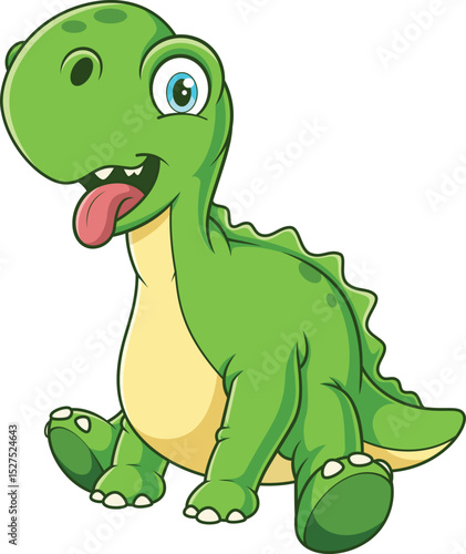 Happy Dinosaur Dog Vector Image