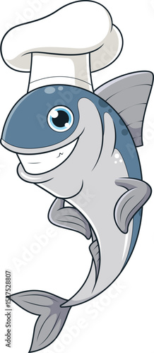Sardine Fish Chef Vector Image