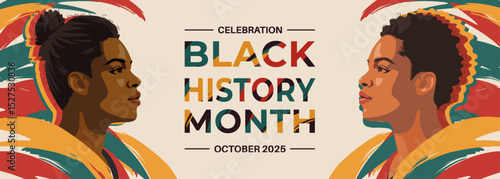 Vibrant Black History Month Celebration Banner
