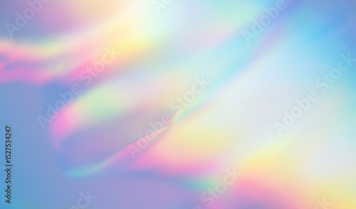 Abstract multicolor light texture overlay effect. Holographic rainbow background.