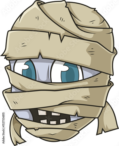 Egyptian Mummy Head Vector Image