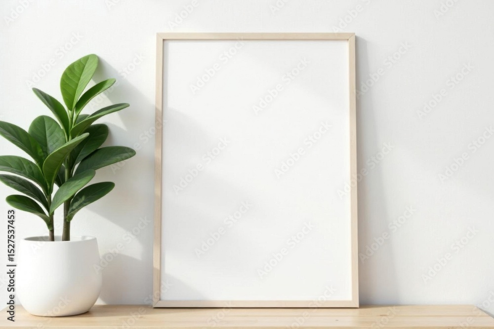 Empty white canvas frame mockup, isolated on white , white, picture Empty white canvas frame mockup, isolated on white , white, picture