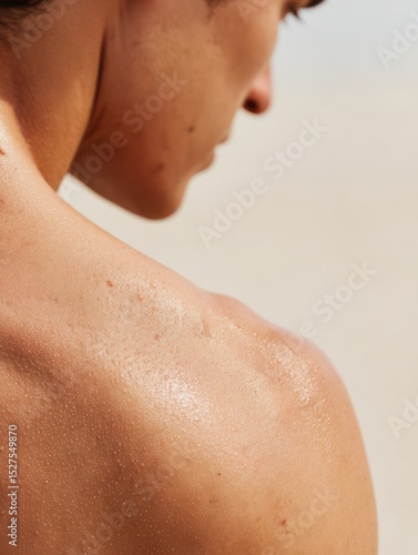 Wallpaper Mural A man with a tan back and a white shirt Torontodigital.ca