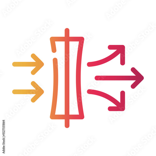 force Line Gradient Icon