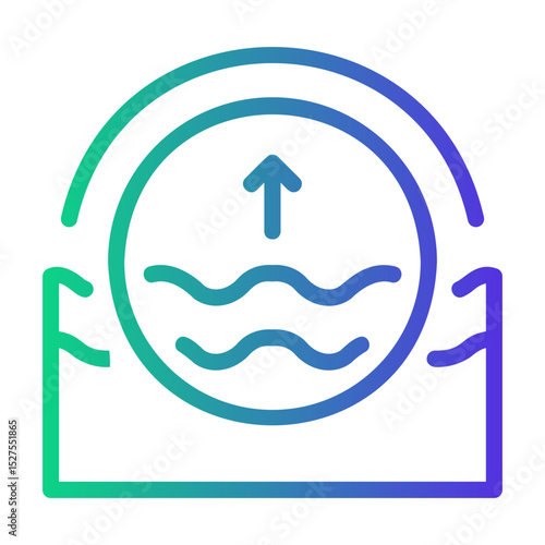 float Line Gradient Icon