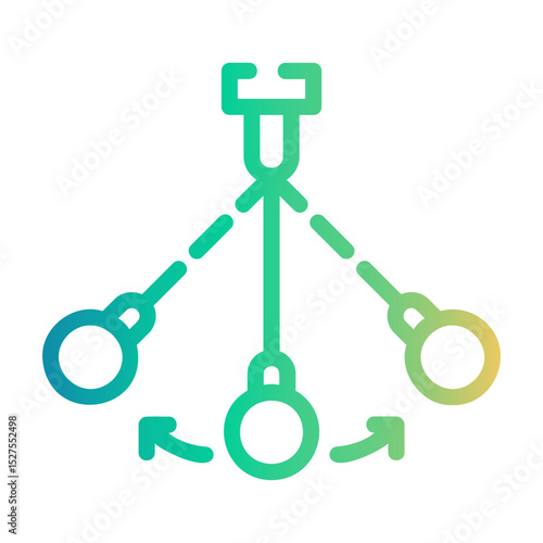 pendulum Line Gradient Icon