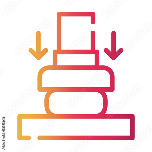 pressure Line Gradient Icon