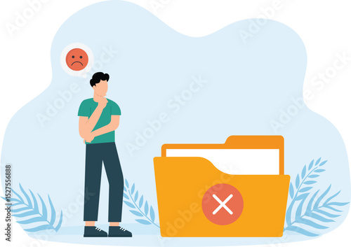 folder concept No data and Data folder is corrupt. missing files confused characters with missing or non-existent files concept
