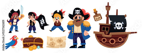Cartoon Pirates adventure Original Set