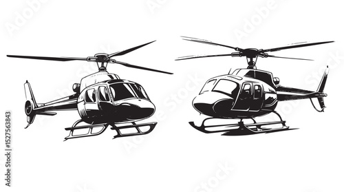 military helicopter silhouette