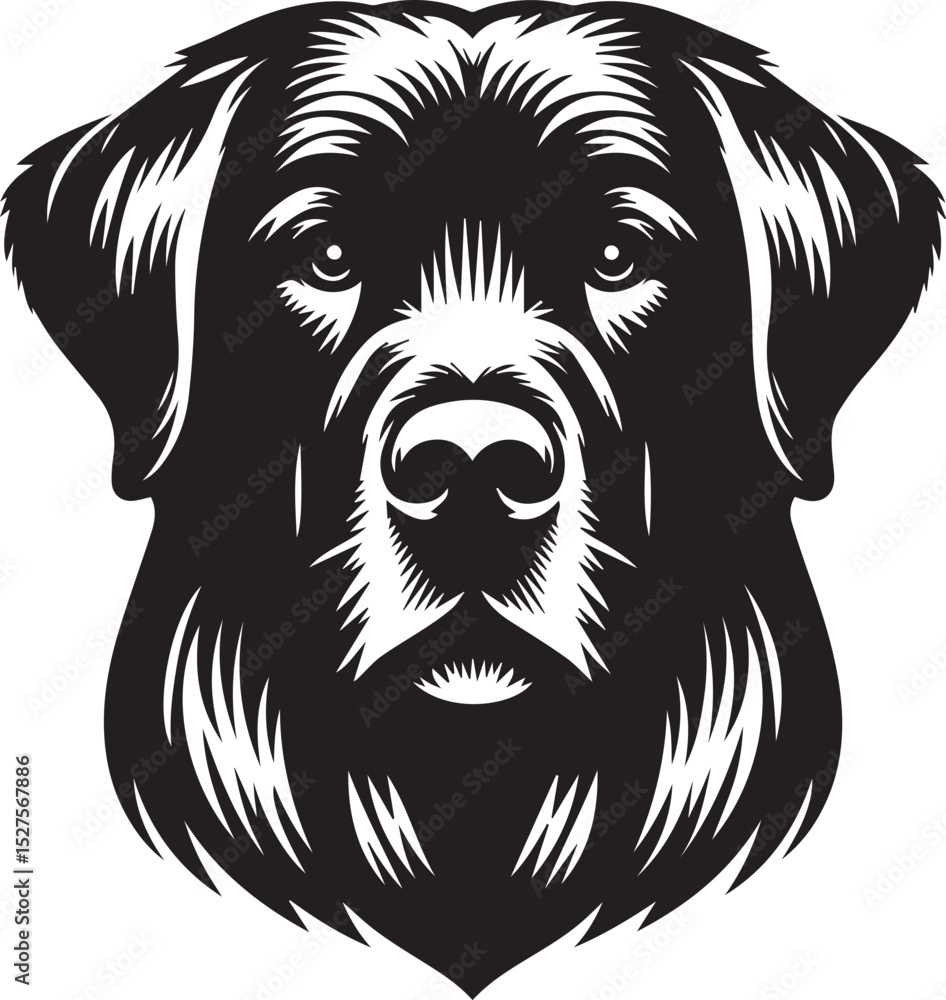 custom made wallpaper toronto digitalBlack & White Silhouette Dog Vector | High-Quality Canine Clipart Design