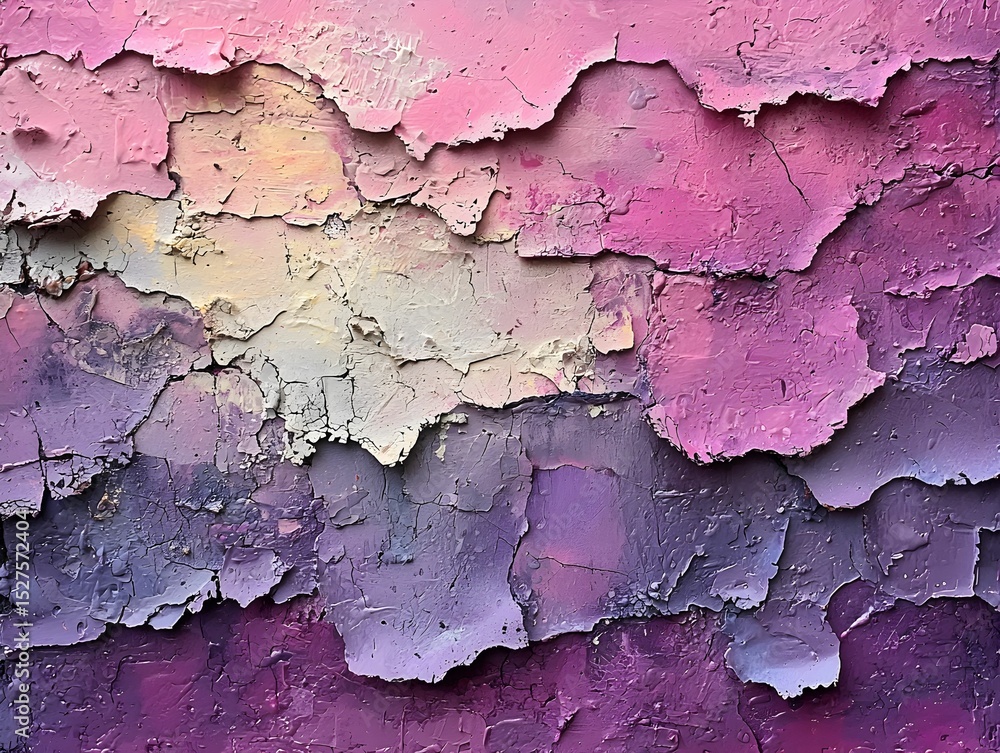 Obraz premium Peeling Paint Abstract Wall Close-Up