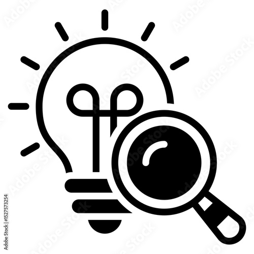 Research outline mixed icon