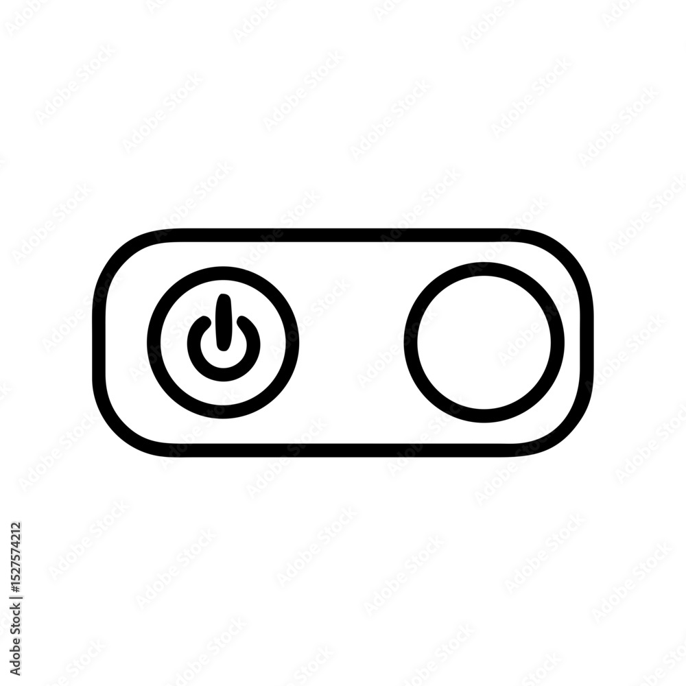 Fototapeta premium toggle button switch icon