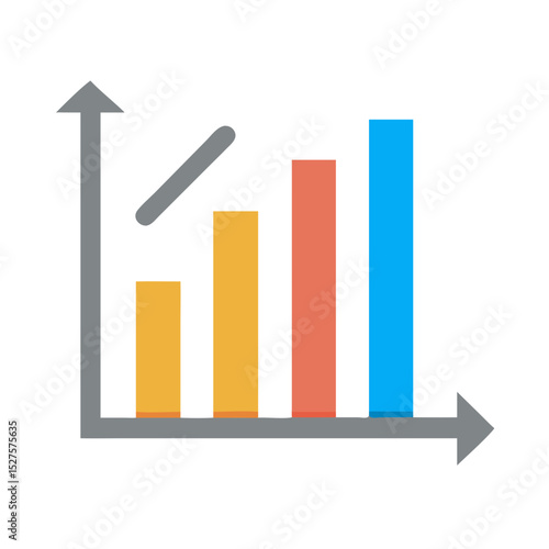 Free Download vertical bar graph chart icon - GFXLoad