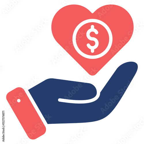 Wealthy solid color icon
