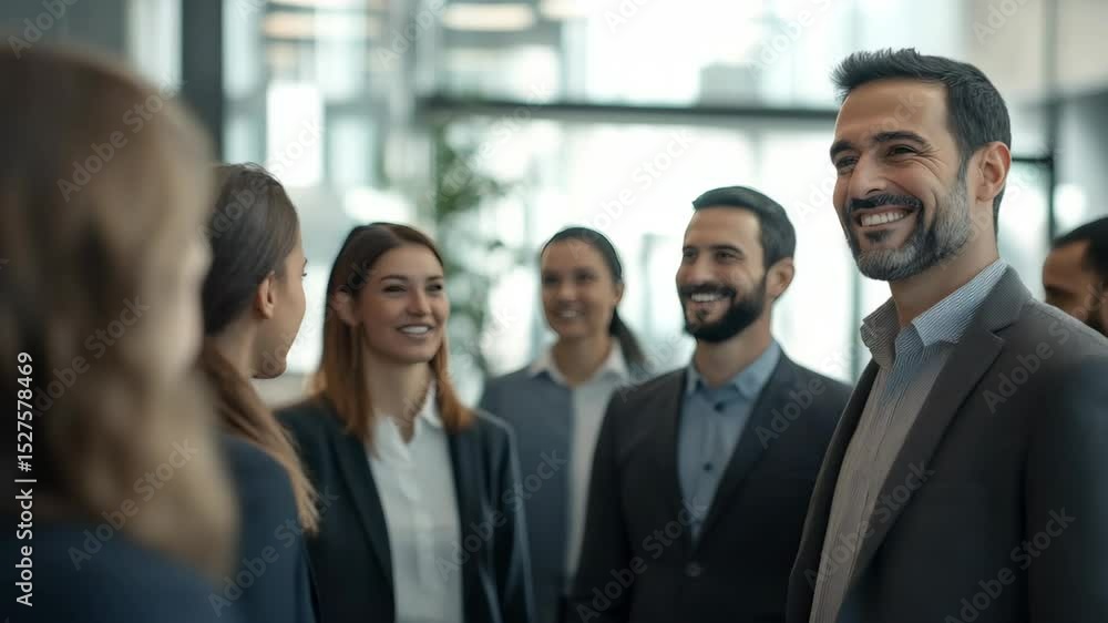 Smiling professionals in a modern office environment, enjoying each other's company. A positive and friendly team dynamic. Smiling professionals in a modern office environment, enjoying each other's company. A positive and friendly team dynamic.