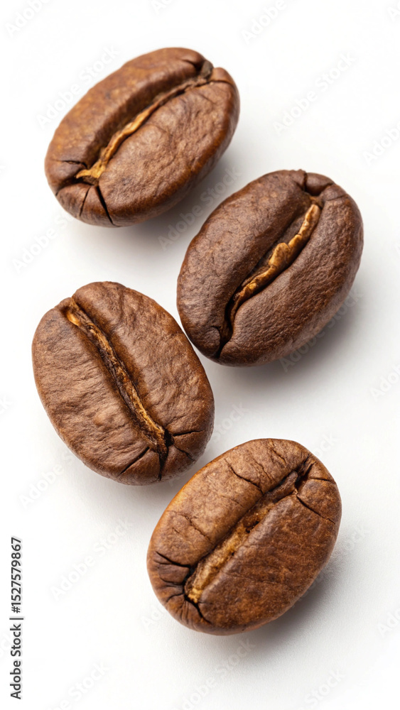 Obraz premium coffee beans on white background