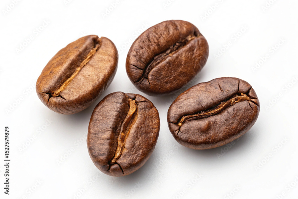 coffee beans on white background coffee beans on white background