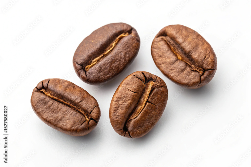 Obraz premium coffee beans on white background