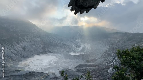 clouds in the mountains