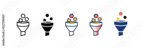 Sort Icon Set Multiple Style Collection