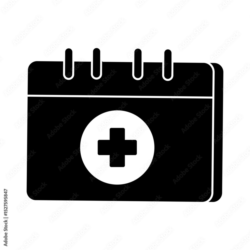 Obraz premium Medical Schedule Icon Glyph