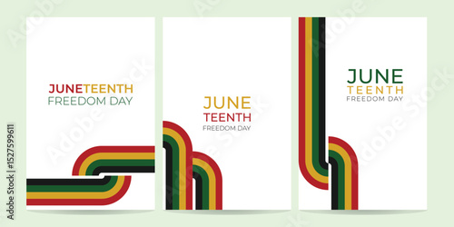 Juneteenth background design with stripes style, abstract design juneteenth background, card, banner