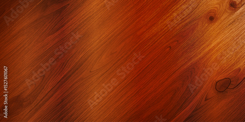 High Gloss Brown Lacquered Wood Planks, Highlighting Their Polished Surface and Rich Deep Brown Color, While Showcasing Natural Grain Detail for a Luxurious and Retro Look"
