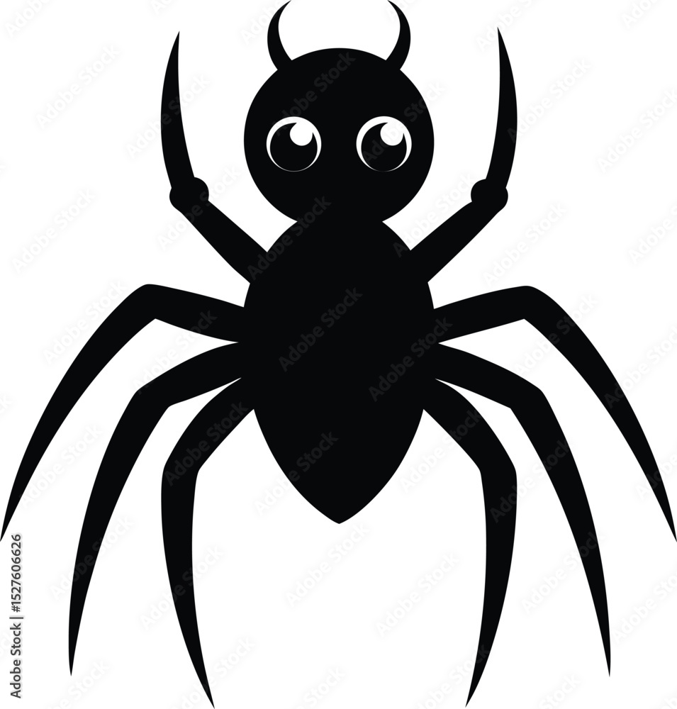 vector silhouette of a spider vector silhouette of a spider
