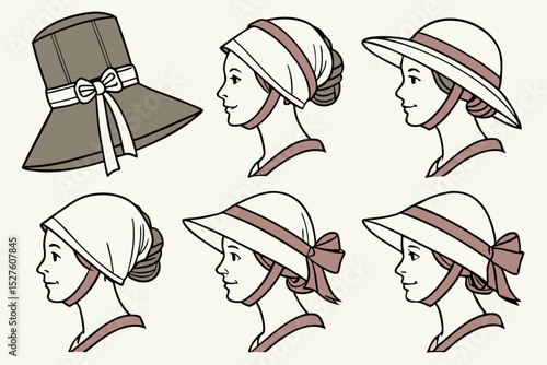18th century women s bonnet styles and variations