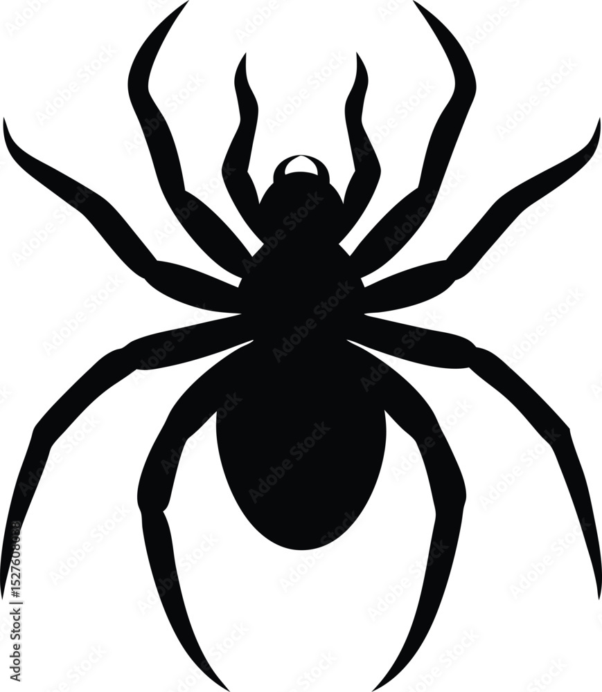 vector silhouette of a spider vector silhouette of a spider