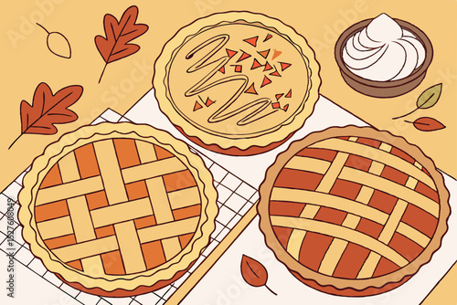 Autumn pies a thanksgiving treat collection