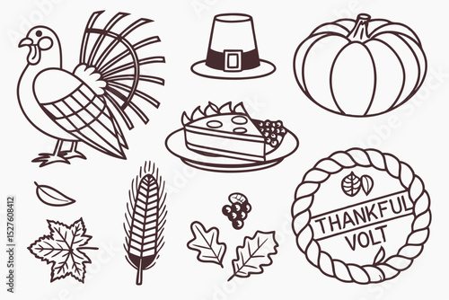 Thanksgiving clipart turkey pumpkin pie and more
