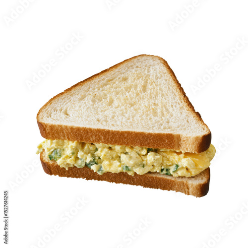 Delicious Egg Salad Sandwich on White Bread