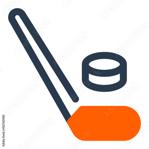 Ice Fishing Rod Above Frozen Hole