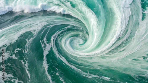 Green Ocean Swirl