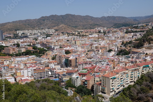 view of the city of Malaga  spain