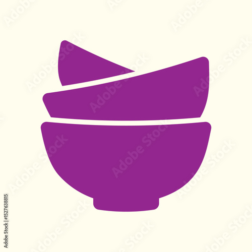 Bowls trendy artwork pretty abstract vector illustration colorful applied design