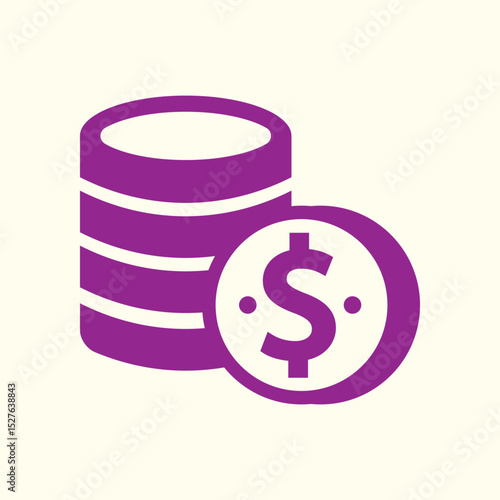 Coins trendy artwork pretty abstract vector illustration colorful applied design