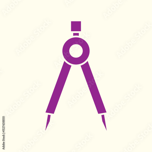 Compass Tool trendy artwork pretty abstract vector illustration colorful applied design
