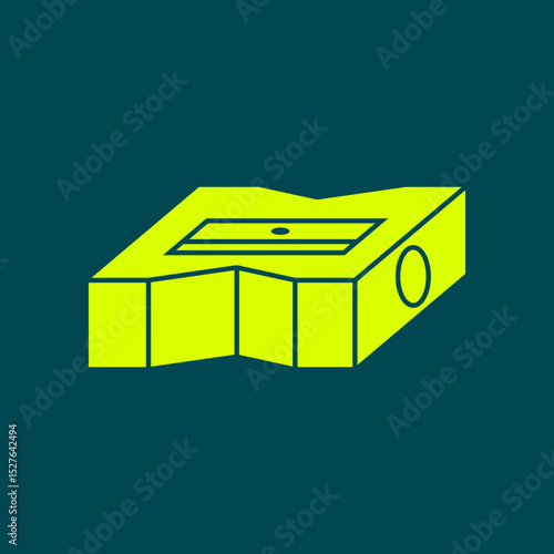 Pencil Sharpener trendy artwork magnificent abstract vector illustration colorful applied design