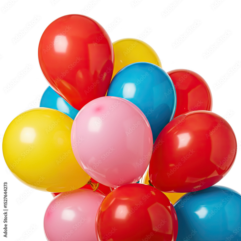 colorful balloons on white background colorful balloons on white background
