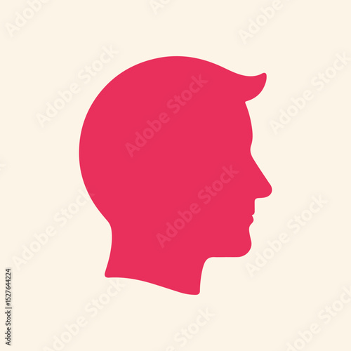 Man head trendy artwork ravishing abstract vector illustration colorful applied design