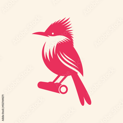Robin bird trendy artwork ravishing abstract vector illustration colorful applied design
