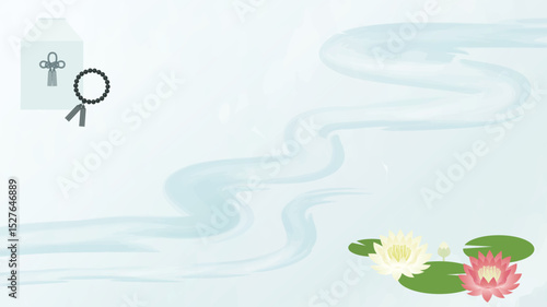 逝去したイメージ背景イラスト