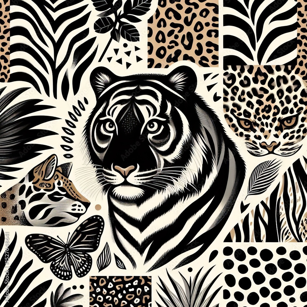 Obraz premium Animal Print animal skin patterns