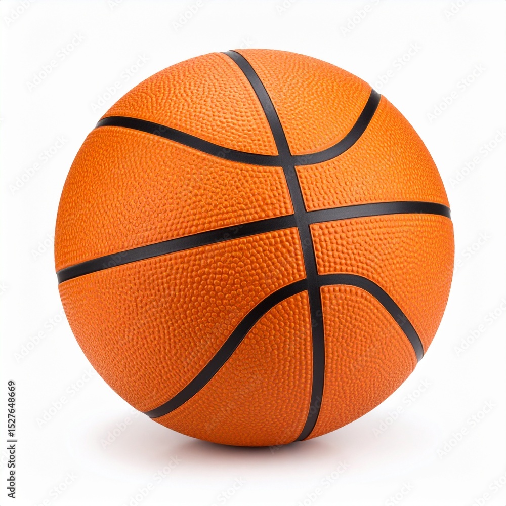 Fototapeta premium Basketball on a white background without shadows