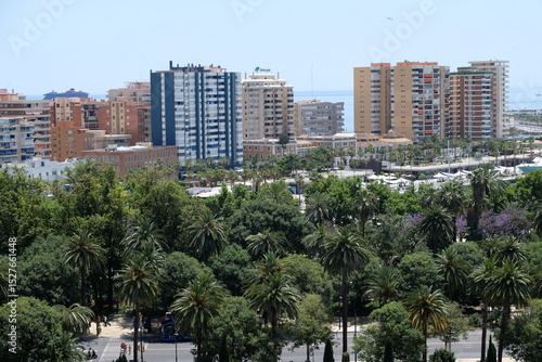 The city Malaga i  Spain.