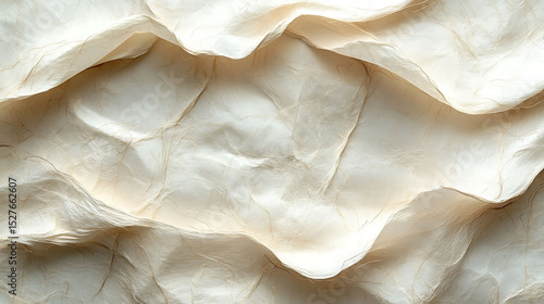 Close-up of recycled paper fiber texture, eco-conscious sustainable background